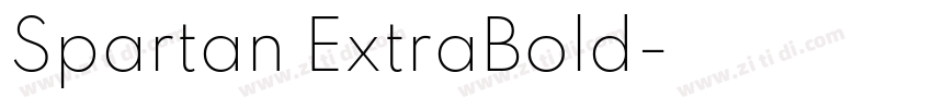 Spartan ExtraBold字体转换